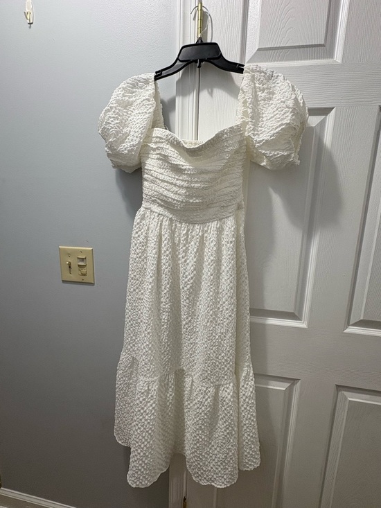 Abercrombie & Fitch Dresses & Skirts - Abercrombie & Fitch Emerson Off Shoulder Textured Midi Dress Size Small